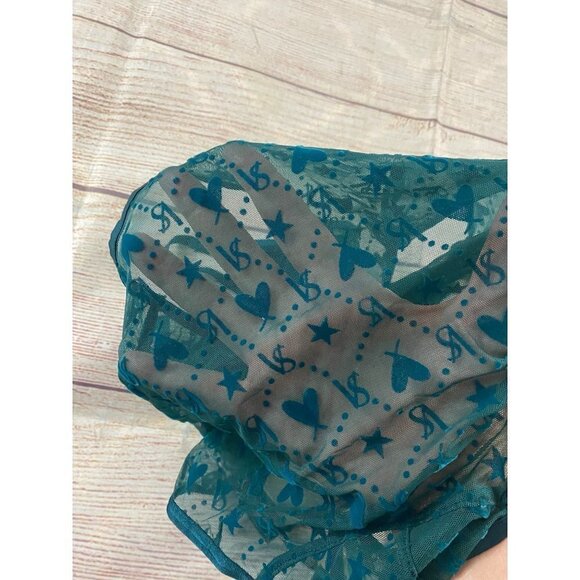 Victoria Secret Sheer Green Mesh Teddy Lingerie - Small - Picture 15 of 15